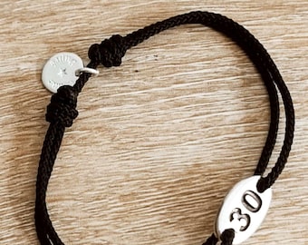 Bracelet 30 (Pearl Wedding) - tin plate with silver finish - Oval 9x15mm