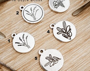 Charm's of your choice on the theme of Provence (Lavender / Olive tree / grape) for bracelet - delivered without cord. Model to choose
