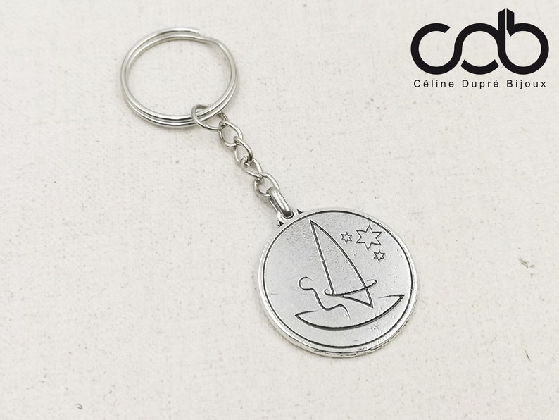 Surf Porte cl/és /ø30mm en /étain finition argent 925
