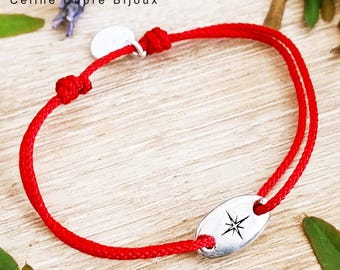 Star bracelet - tinplate silver finish - Oval 9x15mm