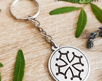 Occitan Cross key ring - Made in France