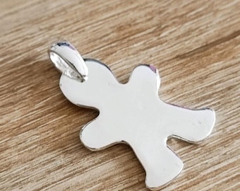 Gingerbread Man Pendant - Pendant size 20x30mm