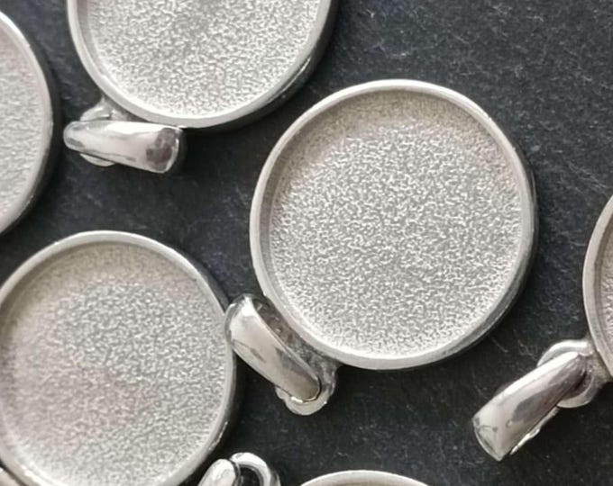Raw tinplate jewelry base - Round ø22mm