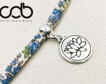 Charm's "Lotus" ø20mm" tinplate silver finish 925 (without cord)
