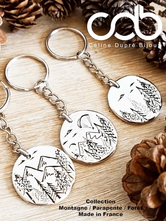 Mountain / Forest / Paragliding Collection - Key Ring With ø30mm