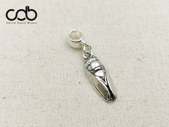 925 Argent Sterling poli large Filigrane Cross Cut-Out Charme Pendentif