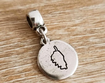 Charms "Corsica ø16mm" for bracelet - 925 silver finish - (without cord)
