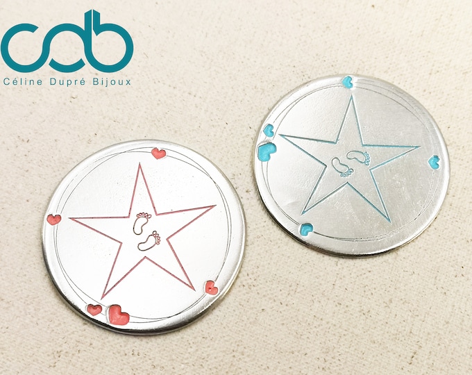 "Baby star" medal - Pewter ø44mm