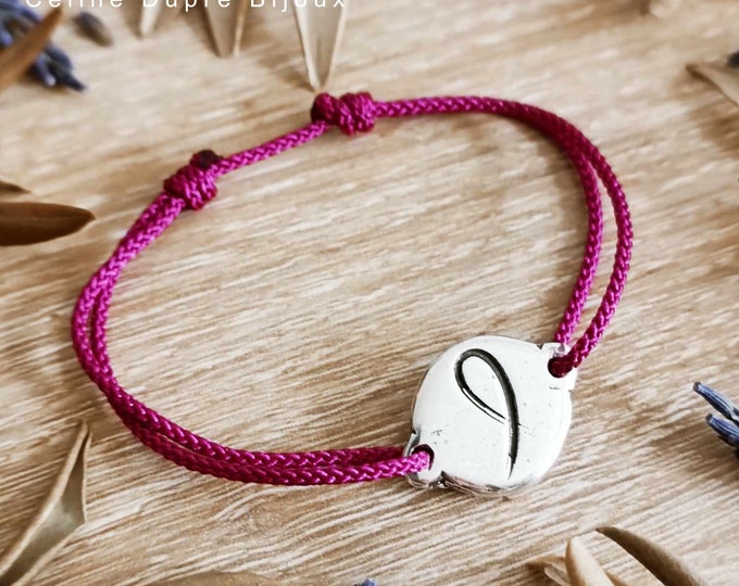 Pink October / Cancer bracelet - 925 silver finish - ø15mm