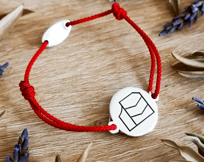Pavois Provençale bracelets - 925 silver finish - ø19mm - choice of size and cord color