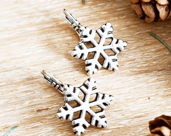 Earrings for fans of Mountain, snow - several models and finishes to choose from