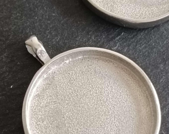 Raw tinplate jewelry base - Round ø31mm