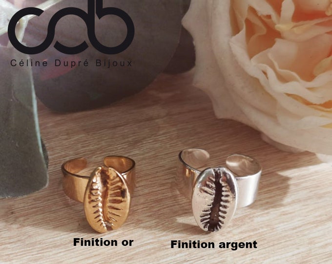 Cowrie / Shell pendant or ring - model and finish of your choice