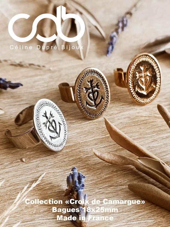 Bague croix camarguaise new arrivals
