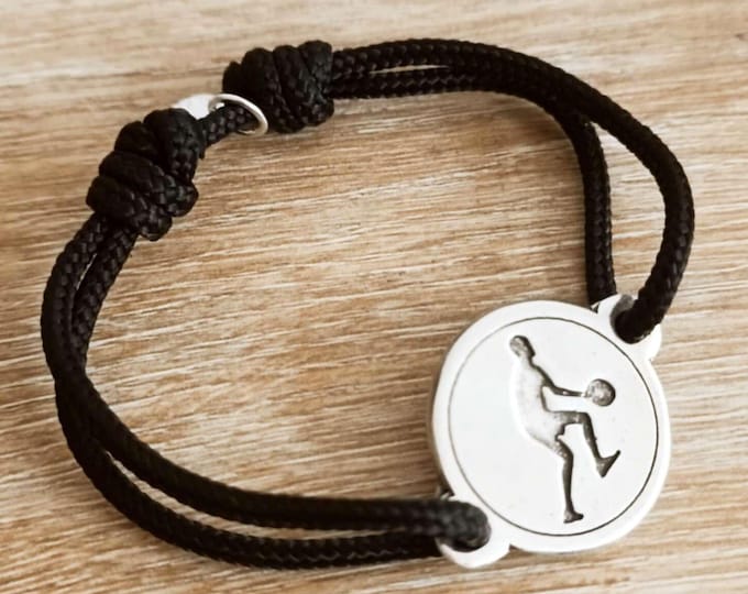 Tambourine Player Bracelet with Paracord cord ø3mm - ø25mm - size and color of your choice
