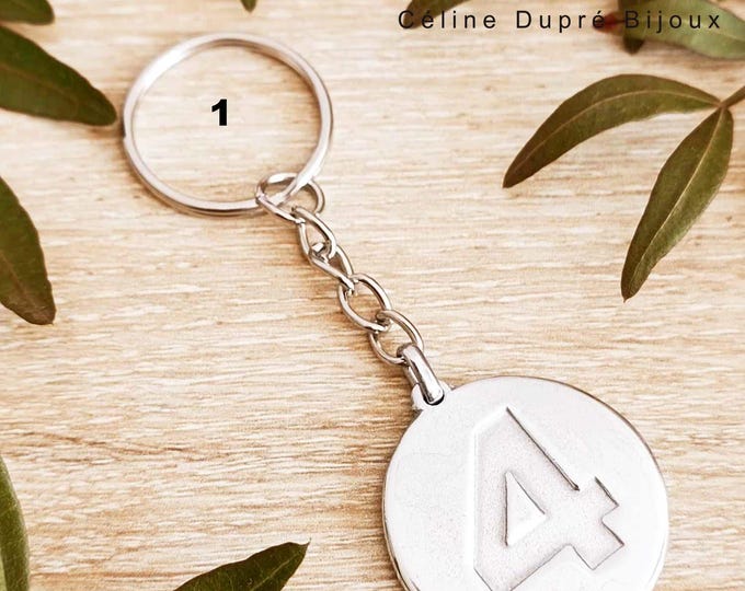 Tinplate key ring - Wax Wedding / 4 years of marriage - model of your choice