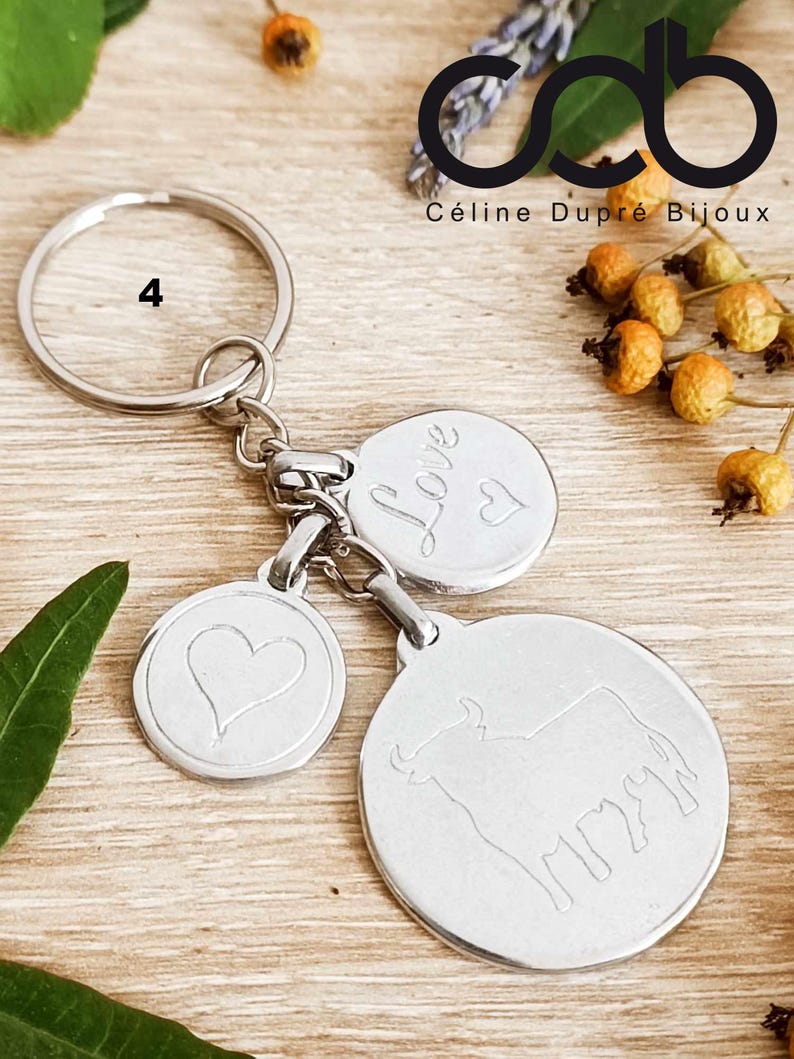 Tinplate Key Ring Spanish Bull Model of Your Choice Etsy