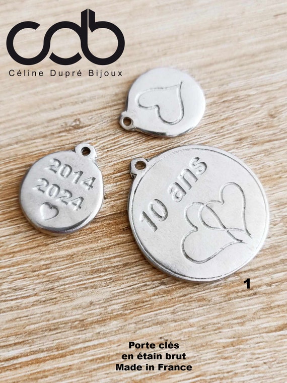 3 PCS The Key to Happiness Embroidery Letter Key Chain Bijoux for