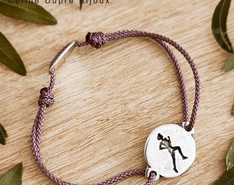 Running bracelet / Running ø16mm - braided cord of your choice