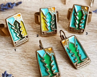Forest collection - ring or earrings - model of your choice