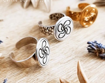 Lauburu ring / Basque cross - ø18mm - several models to choose from