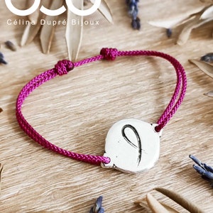 Pink October / Cancer Bracelet - silver finish - ø18mm
