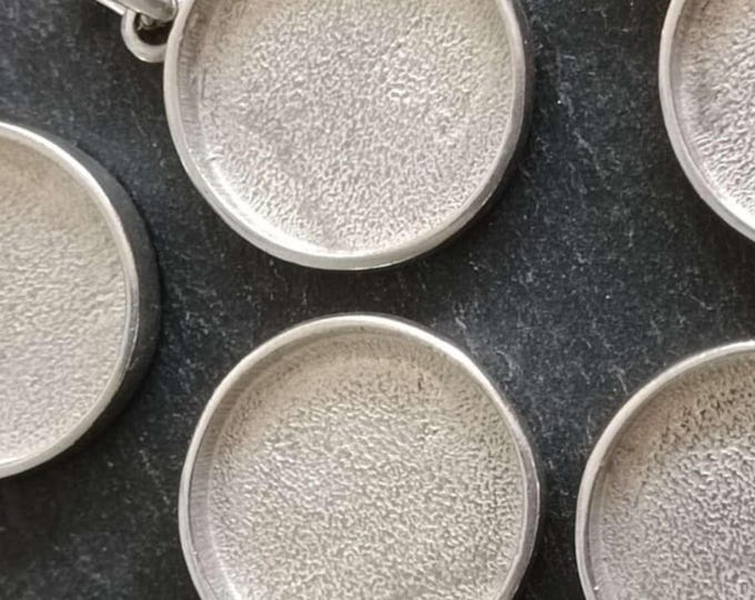Raw tinplate jewelry base - Round ø24mm