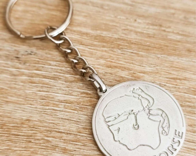 Tinplate key ring - Moor's head - ø30mm