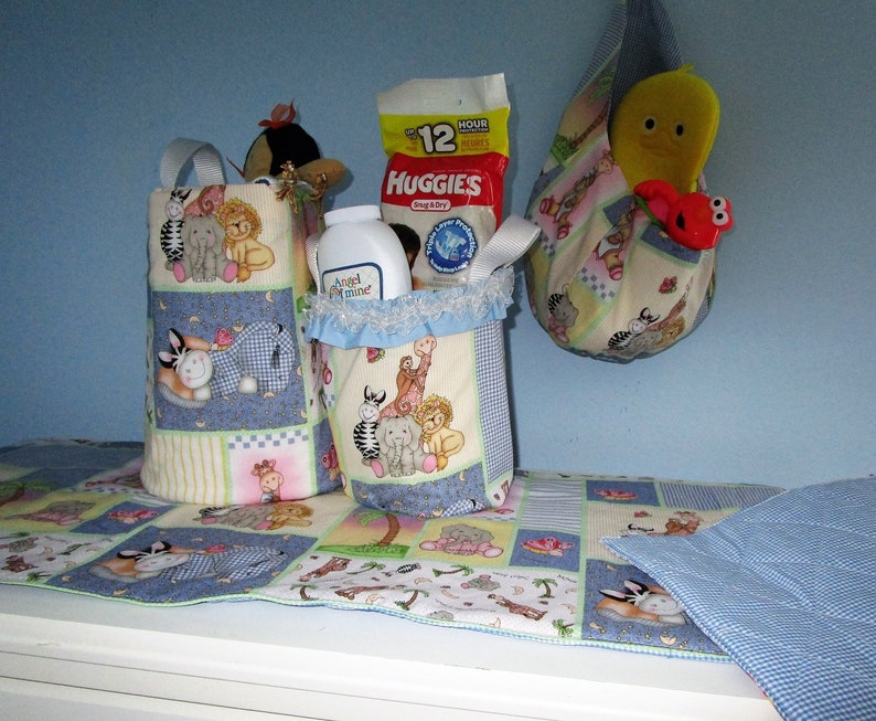 4 Piece Baby Nursery Set Features Fun Circus Animals