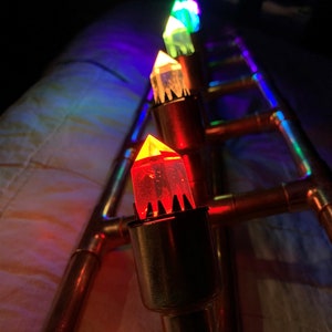Crystal Light Bed by Copper Therapy Lights with Clear Quartz Crystals -color -reilk-healing- chakra light bed- crystal light bed