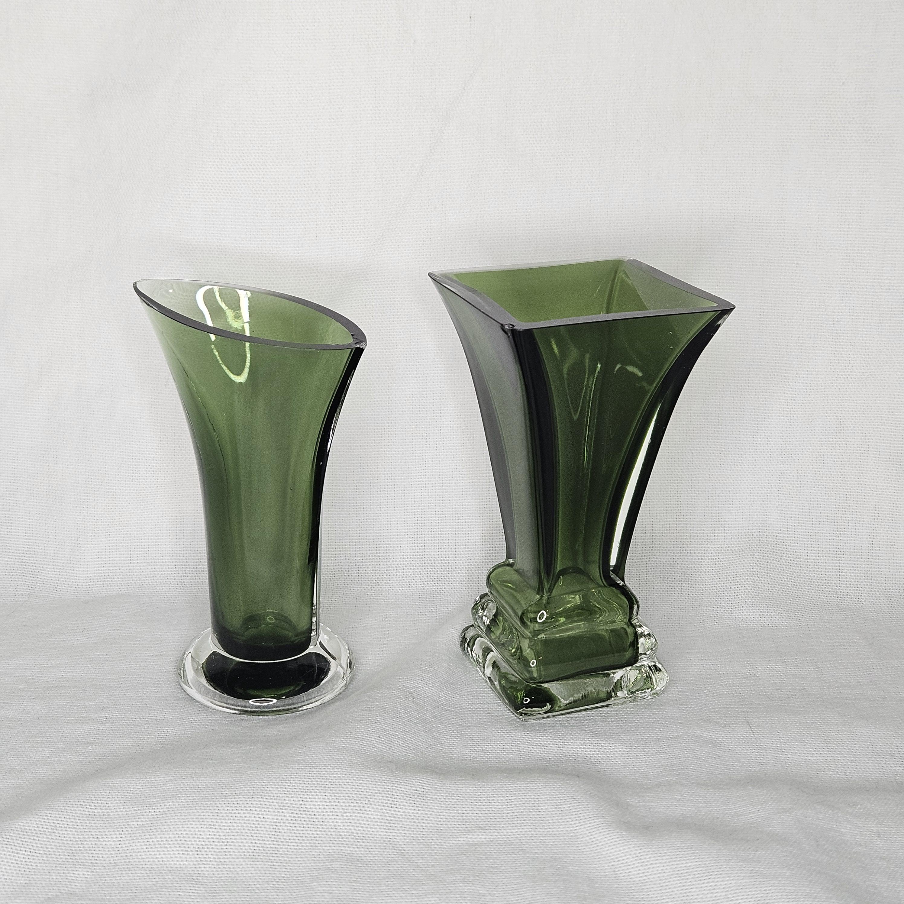 Art deco glass vase - Etsy 日本