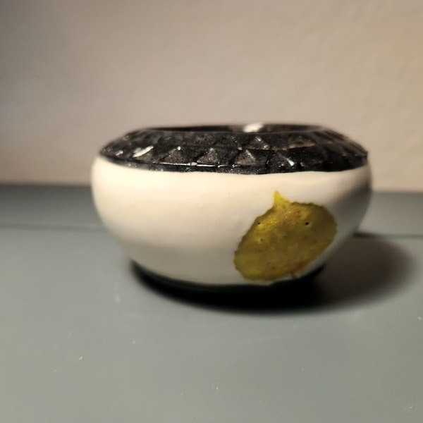 Handmade Small Pottery Bowl | Aspen Leaf | Home and Altar Decor