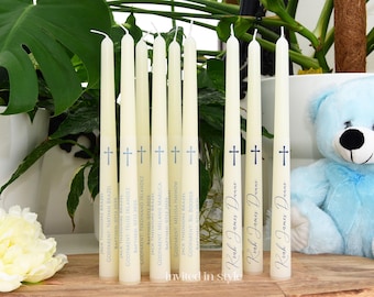 Tapered candles - add to your Baptism/Christening candle order.