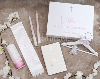Christening Gift Package. Personalised Baptism keepsake box - Large