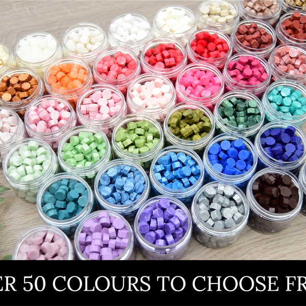 Wax beads - 30g/100pc - choose your colour/s. Sealing wax to use with wax stamps, make wax seals. Wax melts, wax sealing kit.