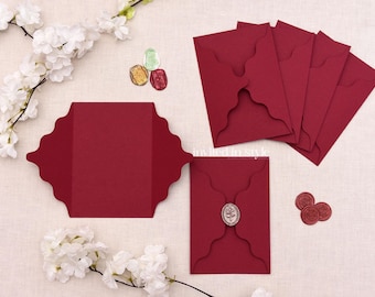 Papel de regalo ondulado para tus invitaciones DIY. 120 x 175 mm. Fácil montaje, mínimo.