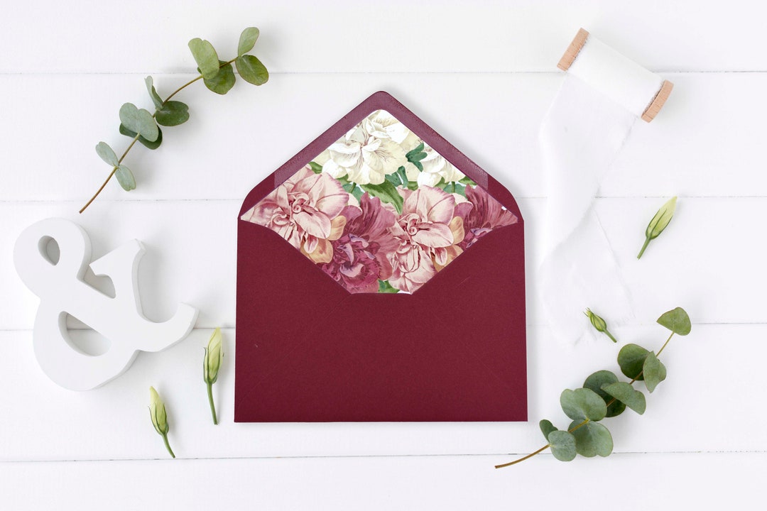 Lined Envelopes 5x7 / A7. Choose Your Envelope Colour. Etsy