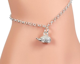 Hedgehog Charm Bracelet 925 Sterling Silver