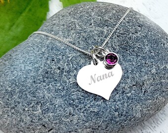 Silver Nana Necklace | Etsy Ireland