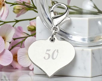 Personalised Engraved Milestone Birthday Charm | 18 21 30 40 50 60 Personalised Engraved Milestone Birthday Charm | 18 21 30 40 50 60