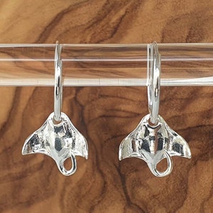 Kolczyki Manta Ray Hoop 15 mm Srebro próby 925