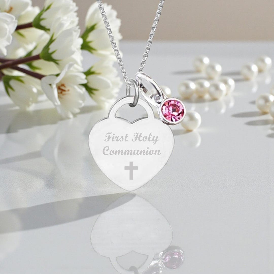 Collana con quadrifoglio portafortuna • Regalo di compleanno • Ciondolo a cuore magnetico • Collana con trifoglio in argento • Gioielli con zirconi cubici • Regalo di Natale - Italia