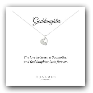 Goddaughter Gift: Sterling Silver Cut Out Heart Necklace