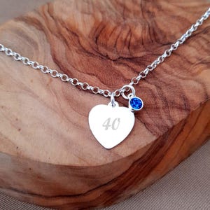 Birthday Personalised Engraved Birthstone Link Bracelet Gift for Women