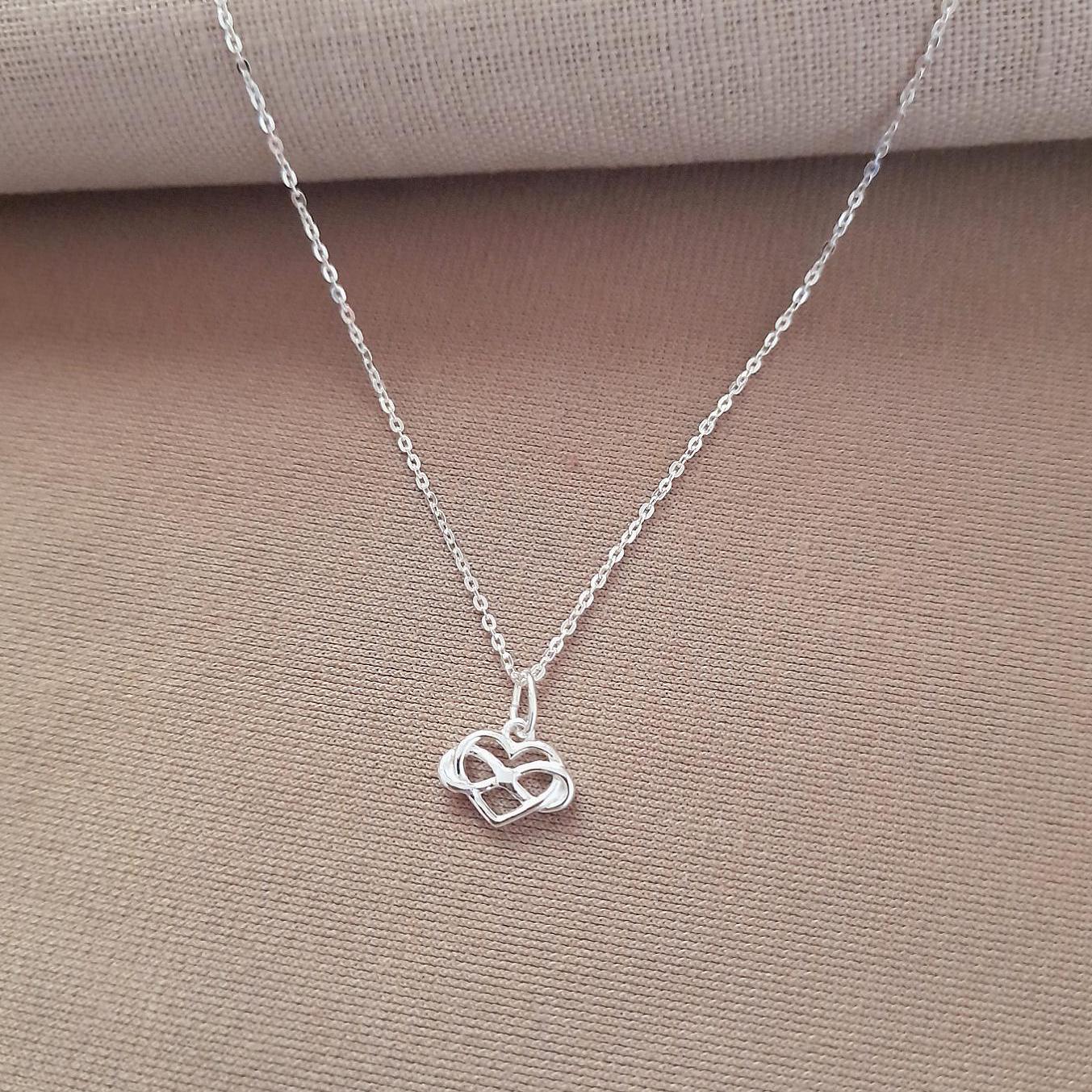 Collana Con Cuore Infinito In Argento Per Figlia, Nipote O Ragazza – Regalo Per Compleanno, Laurea, Natale - 2