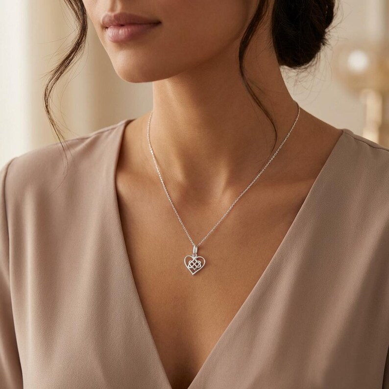 Granddaughter Gift | Sterling Silver Infinity Knot Necklace | Personalised Jewellery Gift