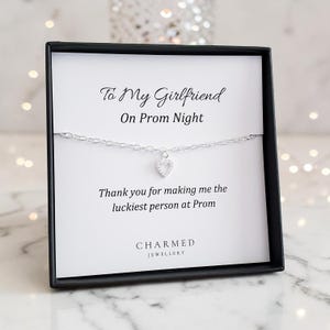 CZ Herz Armband | 925er Silber | Personalisiertes Abschlussballgeschenk für Freundin