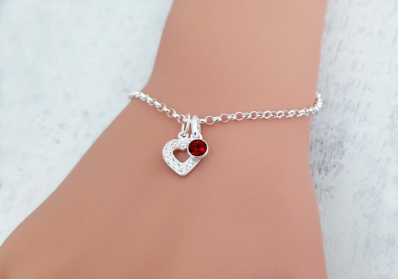 Bracciale Da Donna In Zirconi Cubici 925 Gioielli In Argento Sterling Per Donna Ragazza,Sibolo - Foto 4