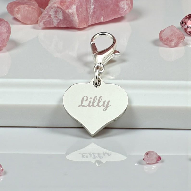 Personalised Engraved Godmother Charm | Lobster Clasp | Christening Keepsake Gift image 3