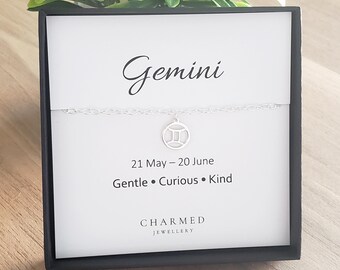 Sterling Silver Zodiac Bracelet | 925 Jewellery | Personalised Gift With Traits